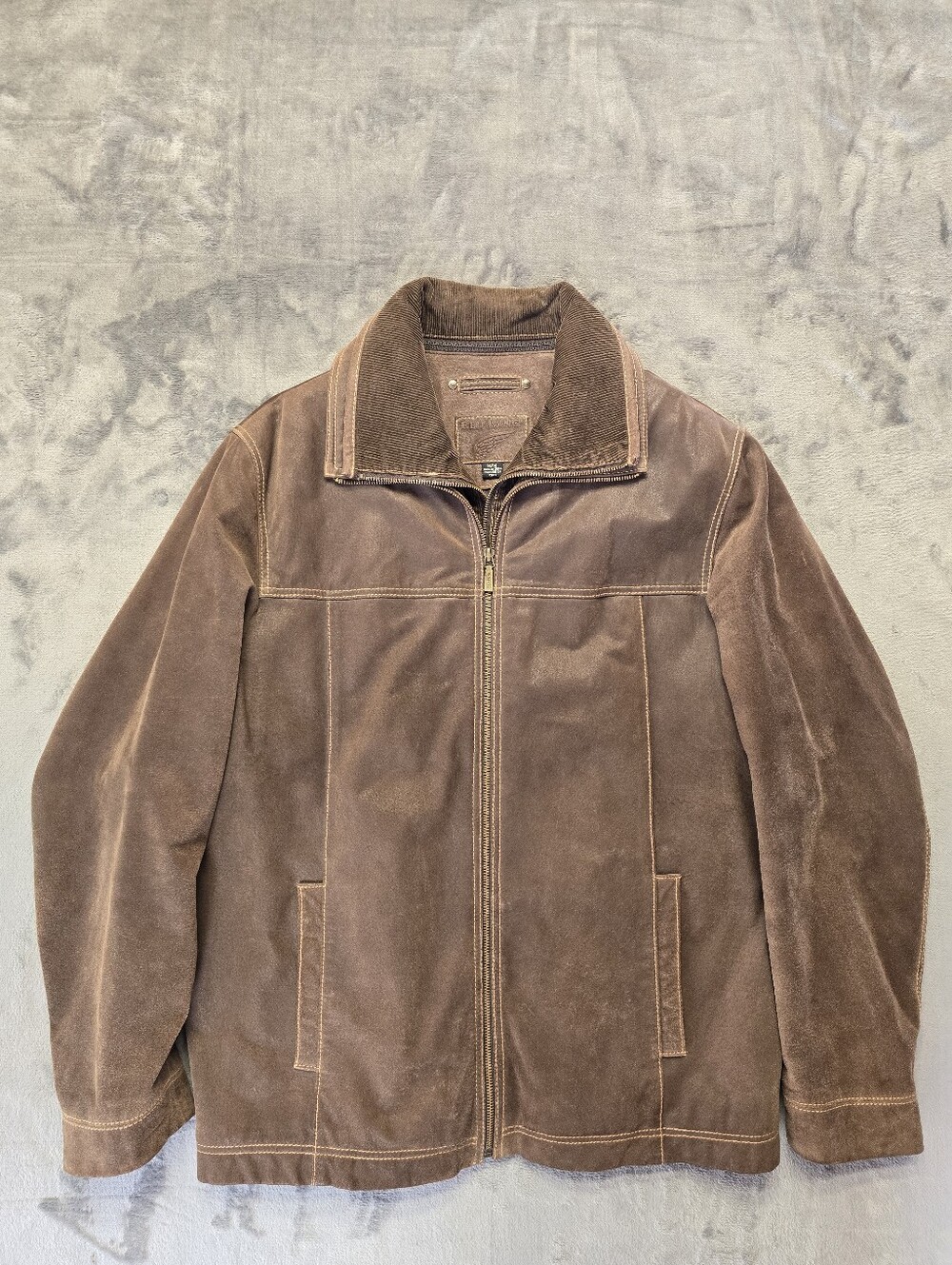 Redwing Shoes Brown Suede Leather Jacket Size Medium